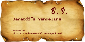 Barabás Vendelina névjegykártya